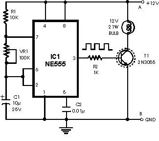 Electrical-Electronics-Projects: Flashing Brakelight: Highly Noticeable