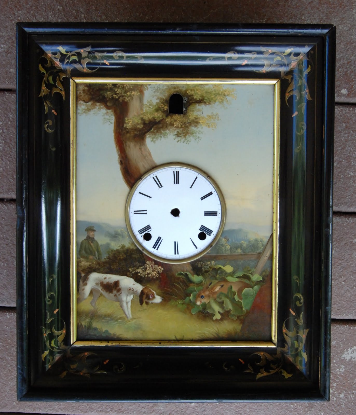 Black Forest Clocks A Rare Beha Cuckoo with Oil Painting and Double