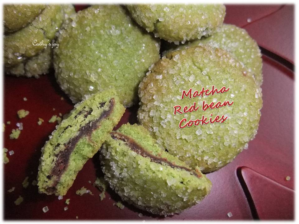 cathy's joy Matcha Red Bean cookies
