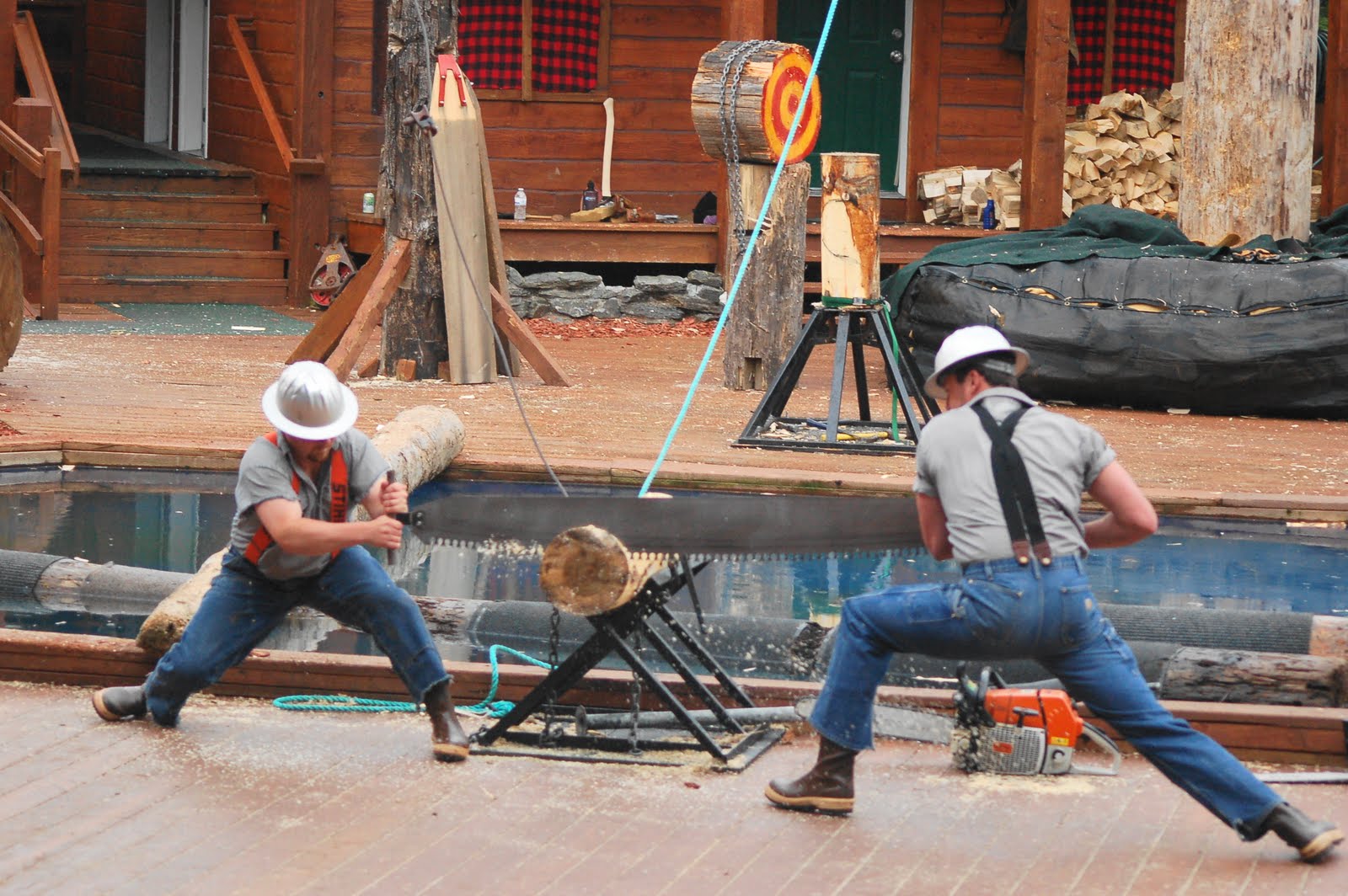cruise happenings Lumberjack Show Ketchikan, Alaska