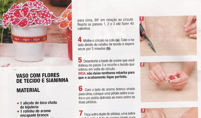 Flor passo a passo