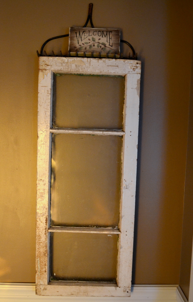 Thrifty Decorating Old windows as wall decor
