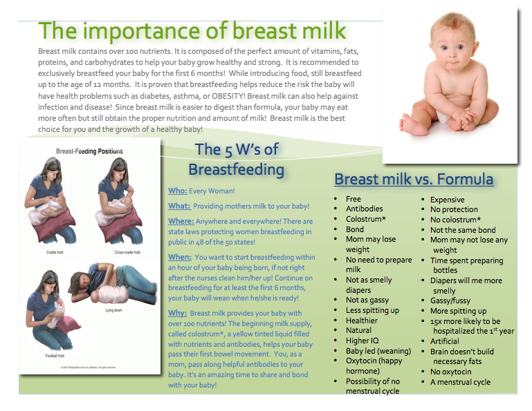 My AmeriCorps Adventure New and improved breastfeeding brochure!