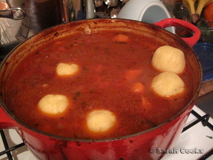 Sarah Cooks Beef Stew with Jamie Oliver's Dumplings
