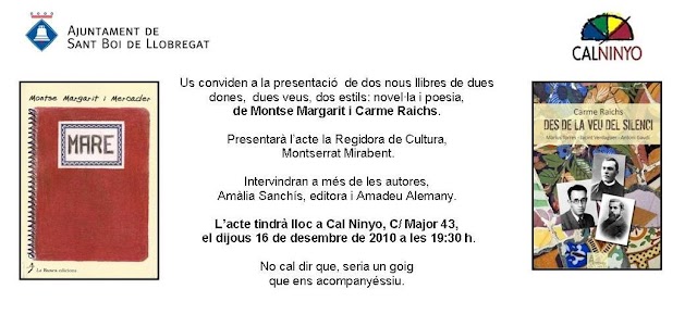 Nuevos libros de Montse Margarit y Carme Raichs