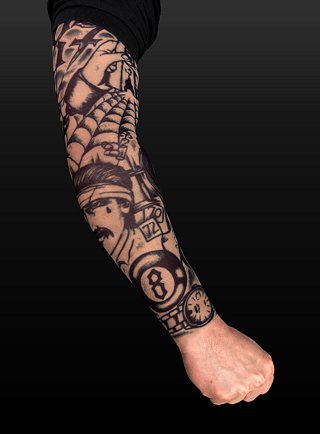 It comes in three popular types: the half-sleeve tattoo Which Covers the 