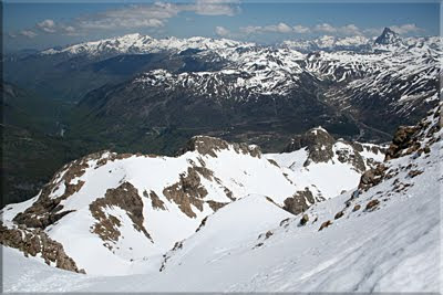 Vista del Valle de Aspe desde la Brecha Superior