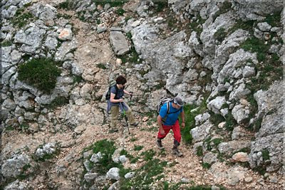 Senda rocosa del portillo de Atau