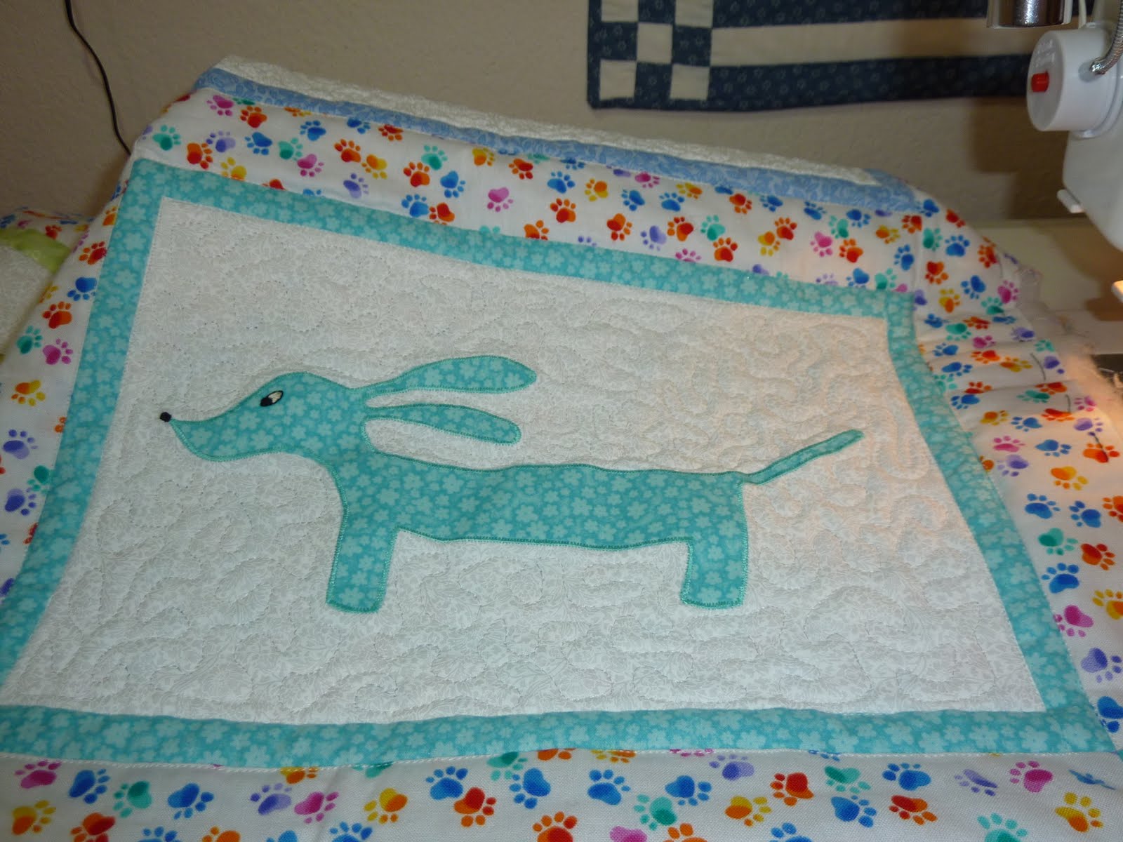 Crazy Mary's Place Dachshund Baby Quilt