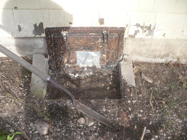 Gear Acres Coal Chute Door Primed Red Sink