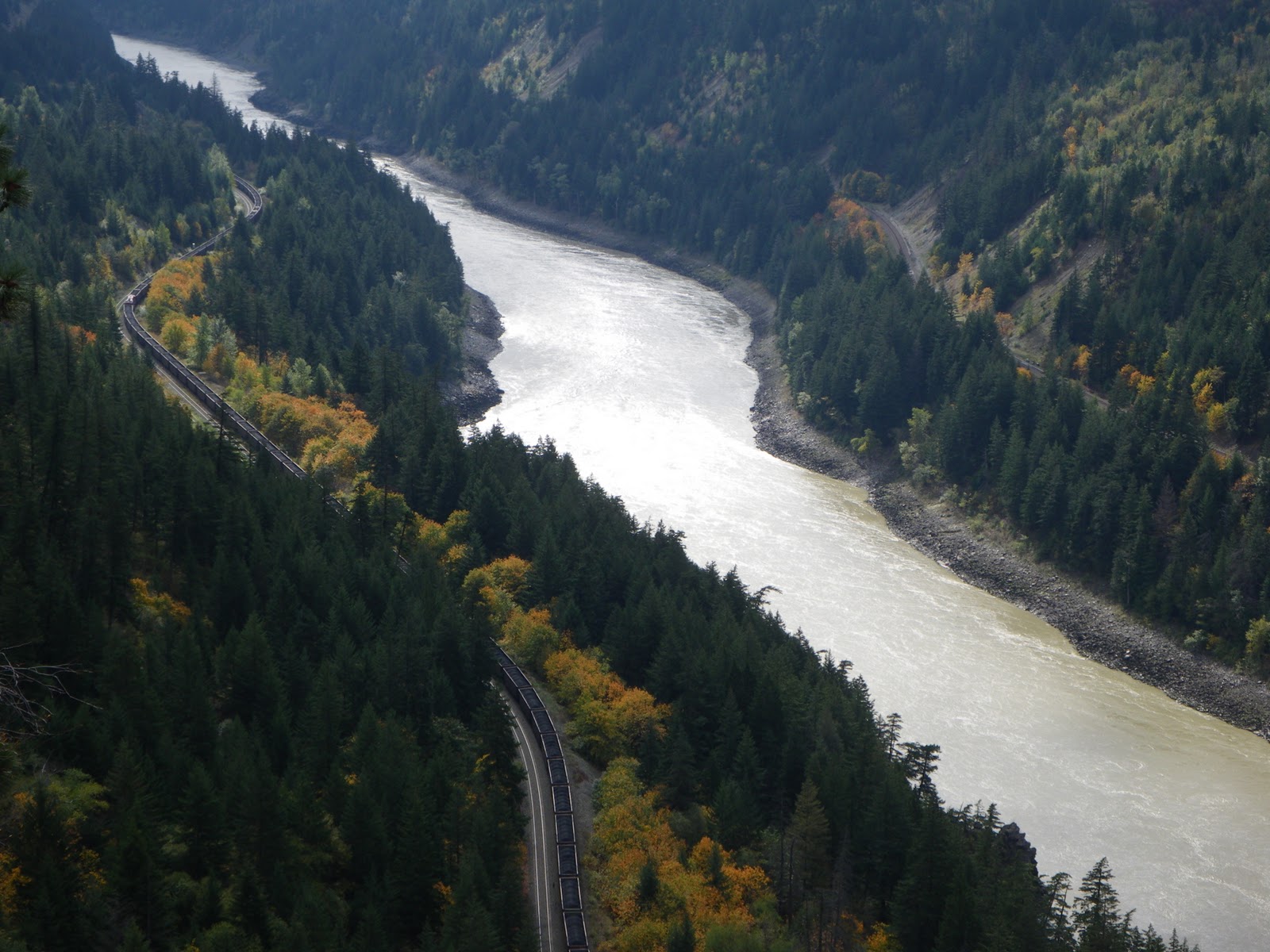 Alaska Kiwi Monday October 4th (A drive along the Fraser River Valley)