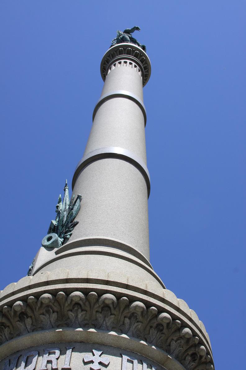 Michigan Exposures Civil War Monument in Michigan City