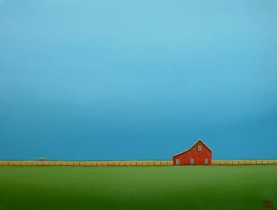 Reflections of a Country Landscape Artist: Old Barn Farm Original ...
