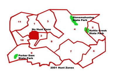 Pa Elk Zones Map