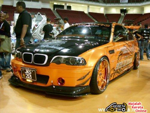 Orange concept on BMW 3 series with M3 design body kit Even the sport rims
