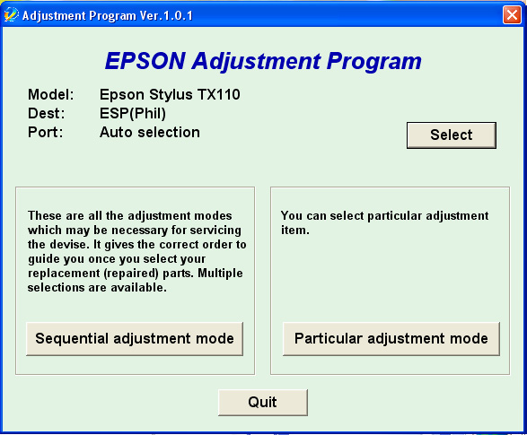 tx111 adjustment program