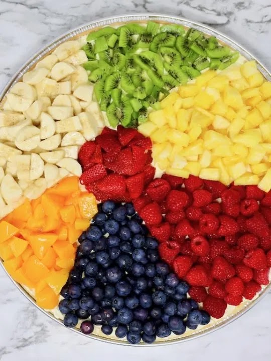 Beach Ball Fruit Pizza