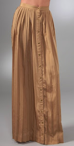shakuhachi pleats long skirt