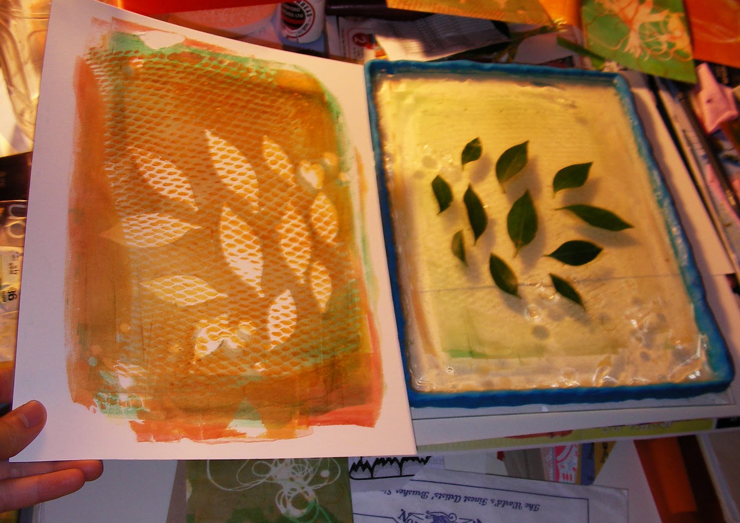 Aijung Kim Gelatin Printmaking Process