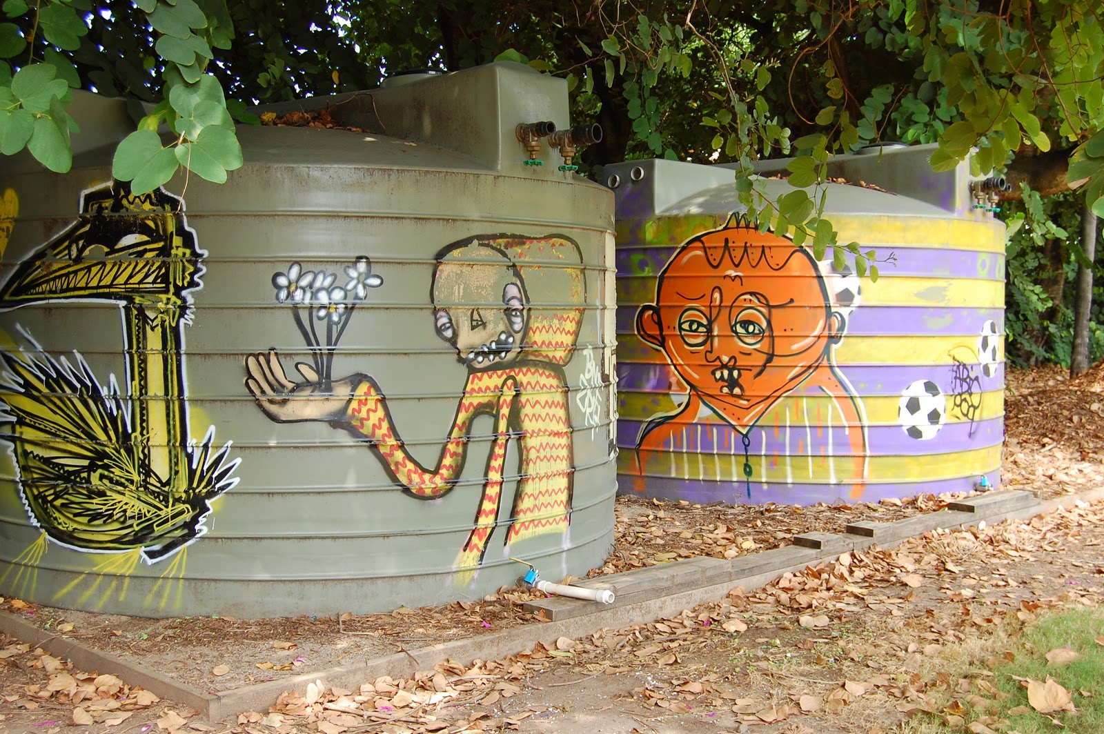 Brisbane Daily Photo Decorated Water Tanks