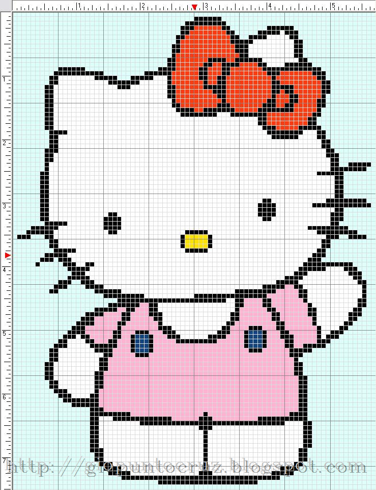 Хэллоу китти схема. Хелло Китти вышивка. Вышивка Хэллоу Китти. Вышивка крестом Хелло Китти. Орнамент Хэллоу Китти вышитый крестом.