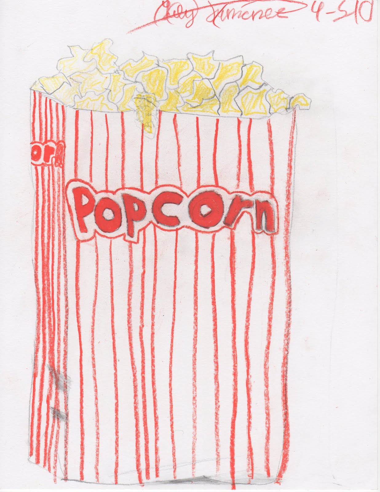 Creator's Joy Popcorn Drawing Project