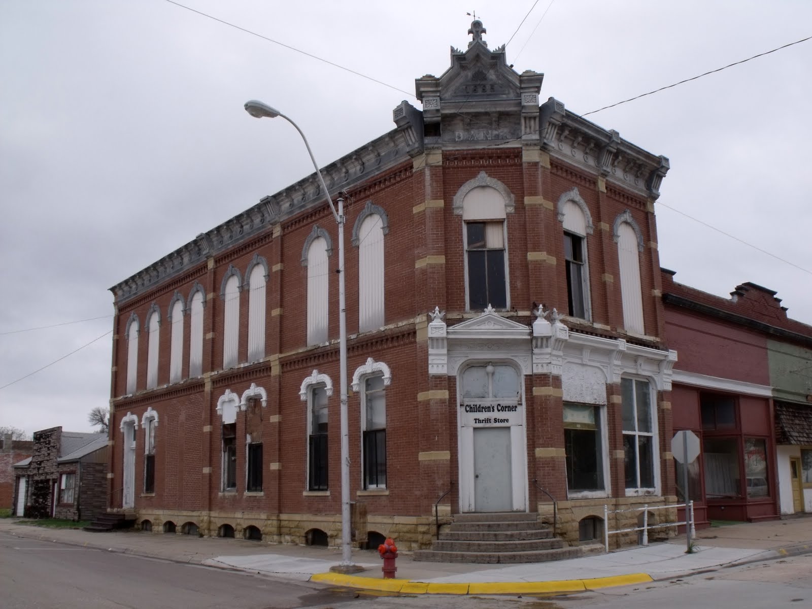 Heritage Nebraska Fading Places Burton Bank Building (Orleans, NE)