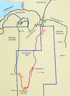 Stebbins Cold Canyon Reserve hiking trails map