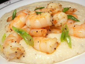 Culinary in the Desert: Shrimp and Cheddar Grits