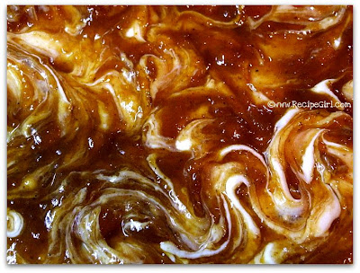 cheesecake- topped brownies with pumpkin butter swirl