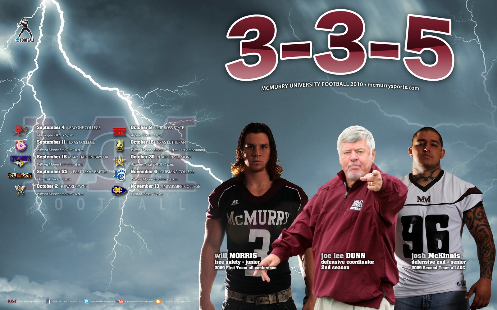 McMurry Athletics Blog: 8/15/10 - 8/22/10