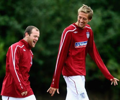 Peter Crouch and Rooney
