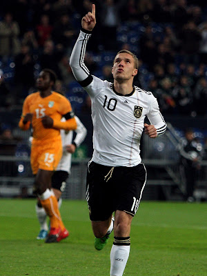 Lukas Podolski World Cup 2010 Football Poster