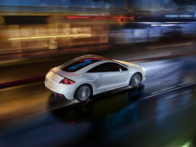 2011 Mitsubishi Eclipse GS Sport Rear Side in Motion View