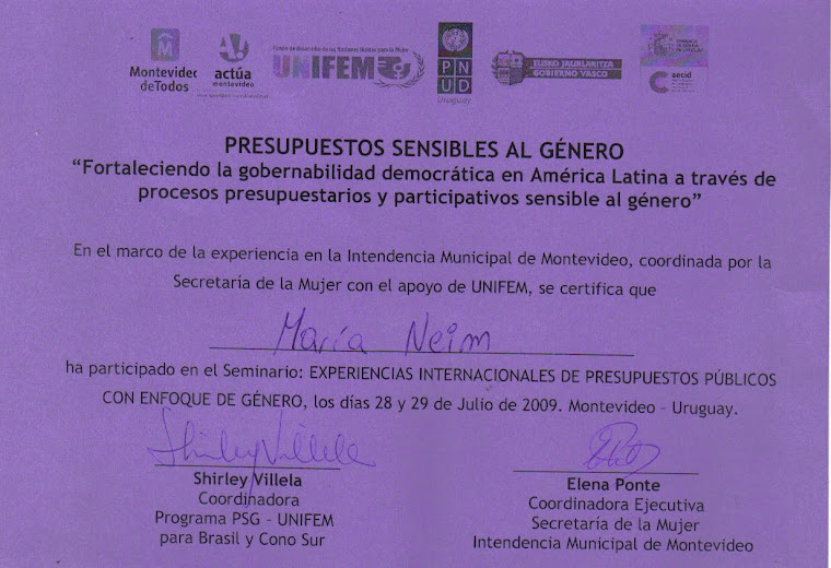 PRESUPUESTOS SENSIBLES AL GENERO