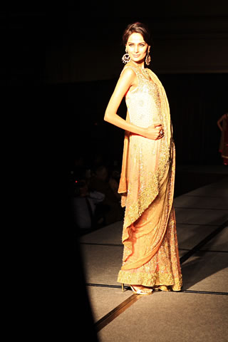 Fashion Models in Bridal Sarees, Salwar Kameez & High Heels