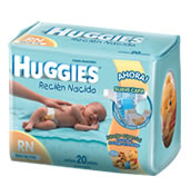 pañales huggies celestes