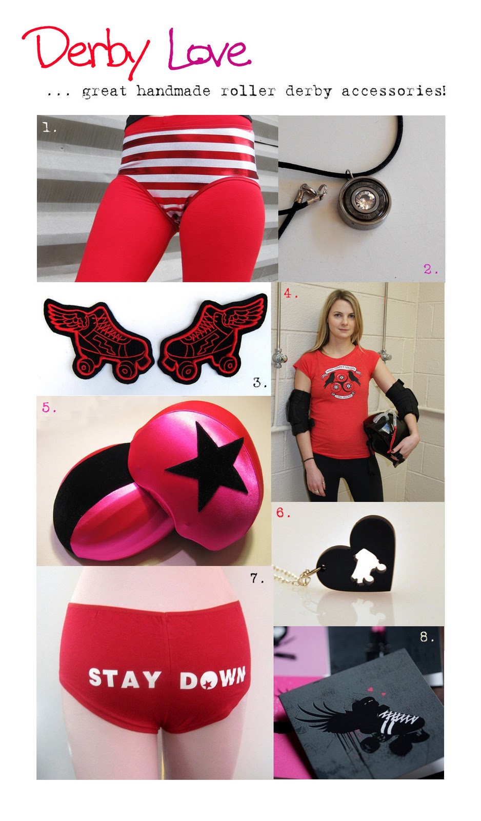 Magpie and Button Support Your Local Roller Derby )