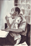 old man and granddaughter