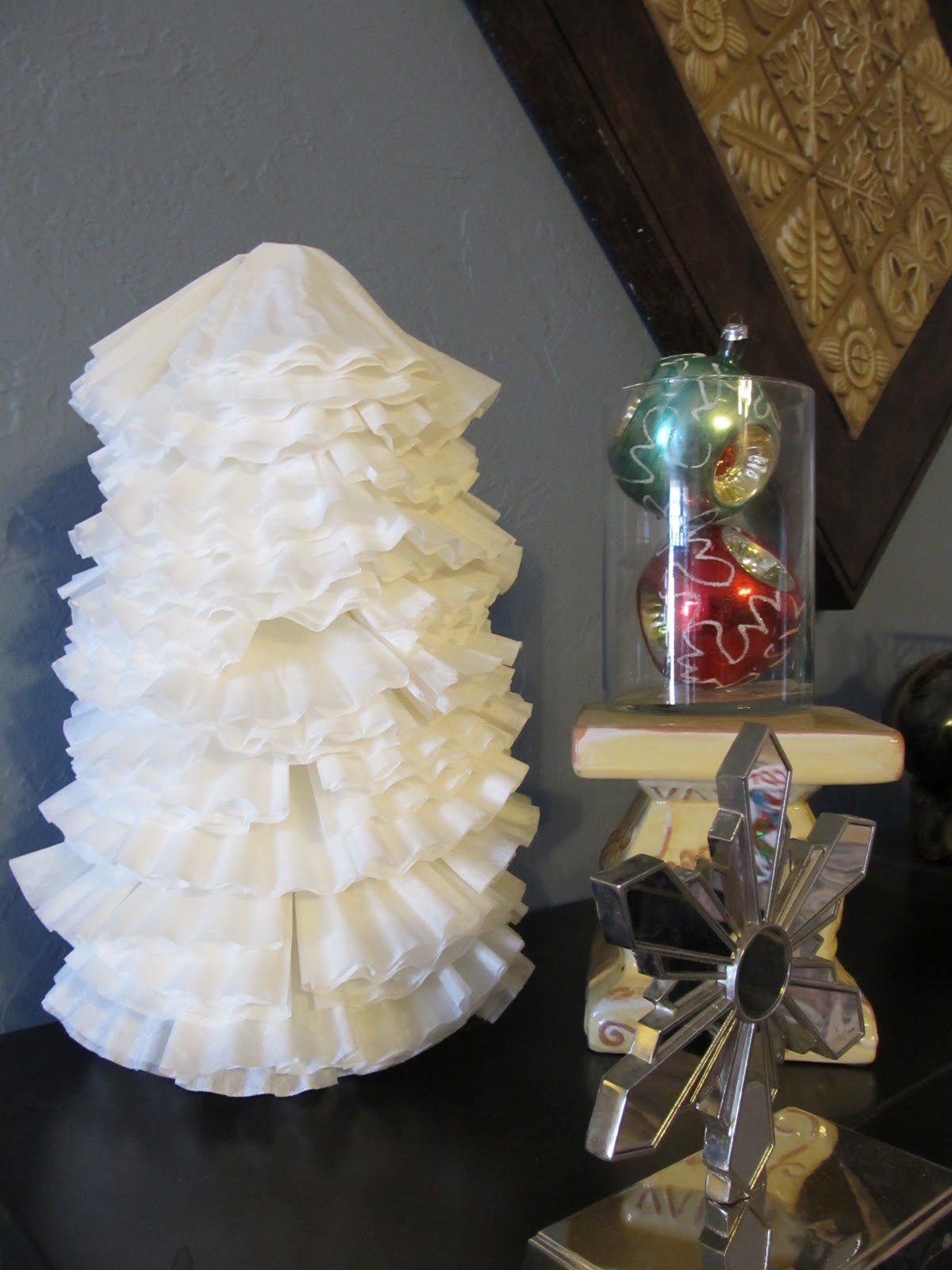 Fast Daze Coffee Filter Christmas Trees