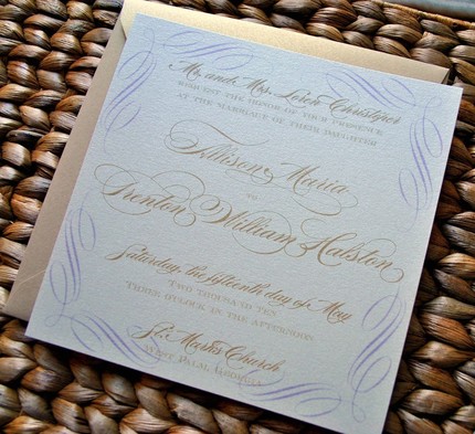 As if the invitations themselves weren 39t elegant enough the gold envelope 