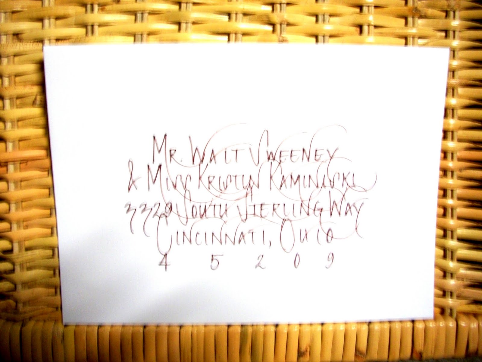 Penned and Pretty...A Calligraphy Shop: ...Wedding Programs with ...