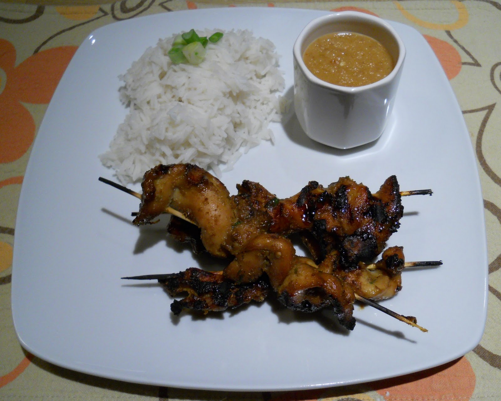 Eat cook and love Satay de poulet avec sa sauce aux arachides