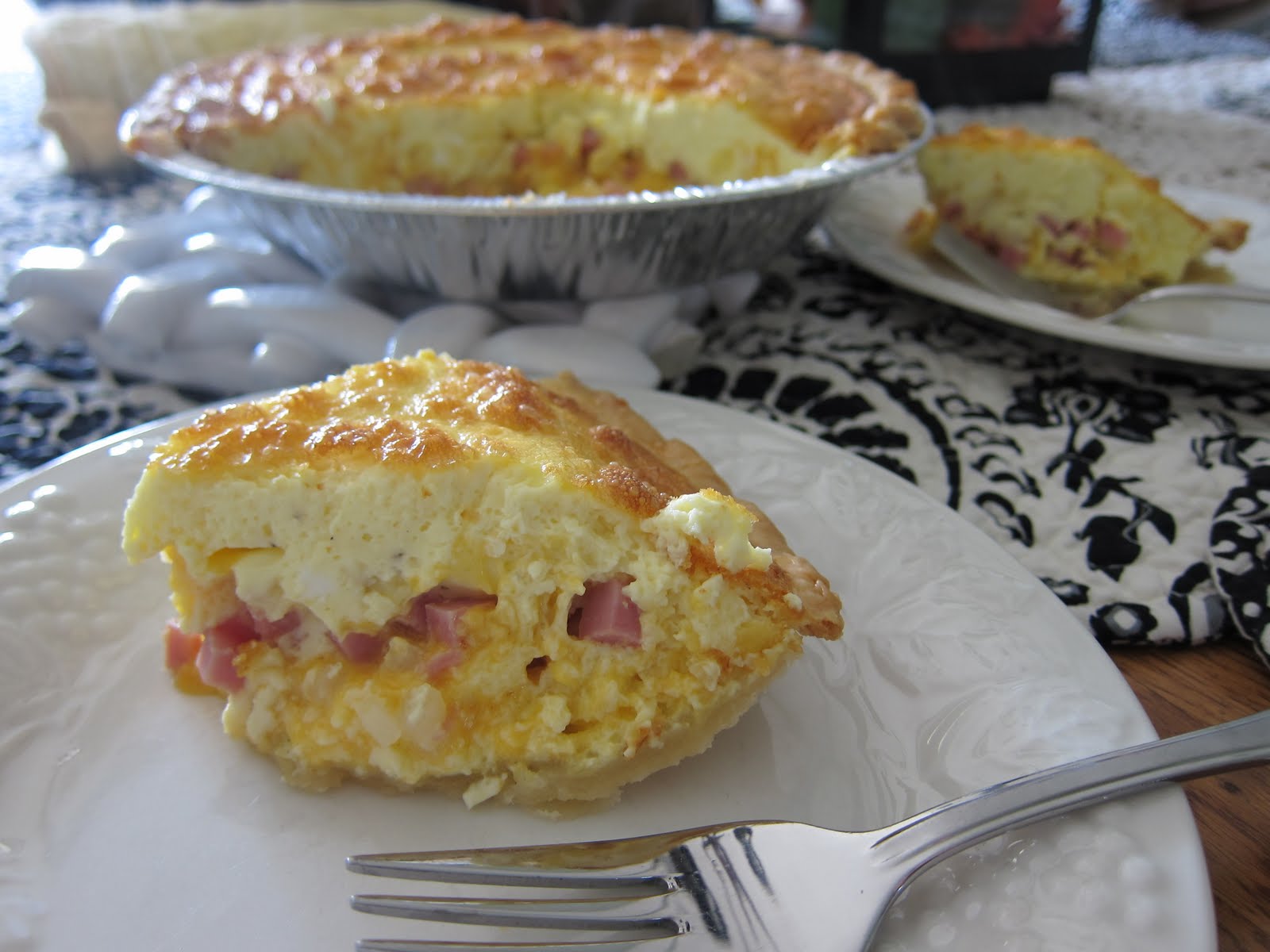 Easy Ham and Cheese Quiche