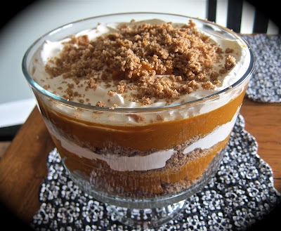 If you're looking for a no-guilt, fall dessert, this recipe is for you! This Low-Fat Pumpkin Trifle is super easy to make and mouth-wateringly delicious. #WomenLivingWell #easydeserts #lowfat #pumpkin
