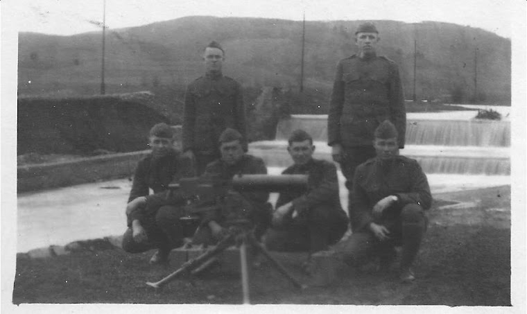 Post card of my uncle's machine gun crew