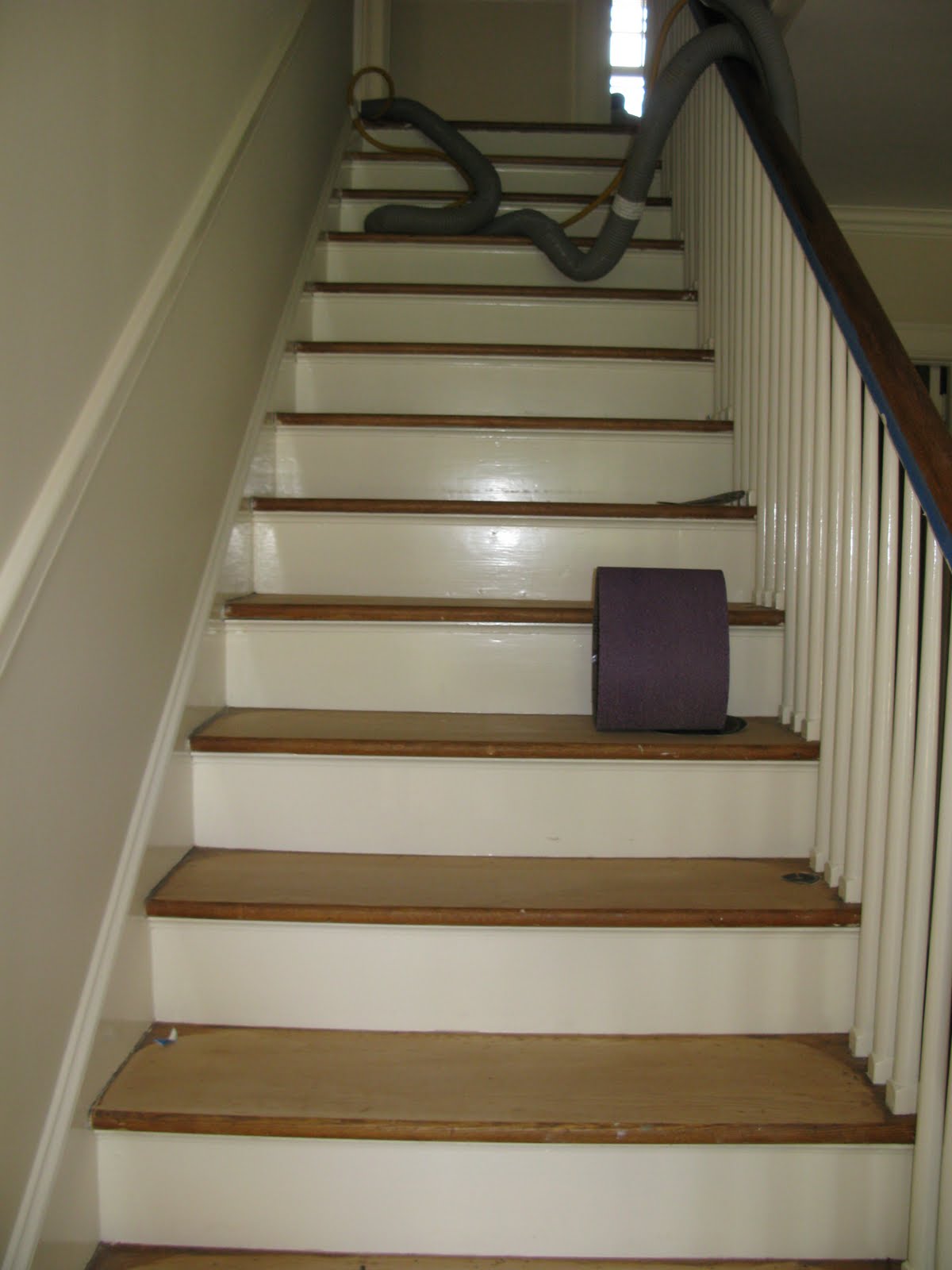 Jane's Home During Floor Sanding and Staining
