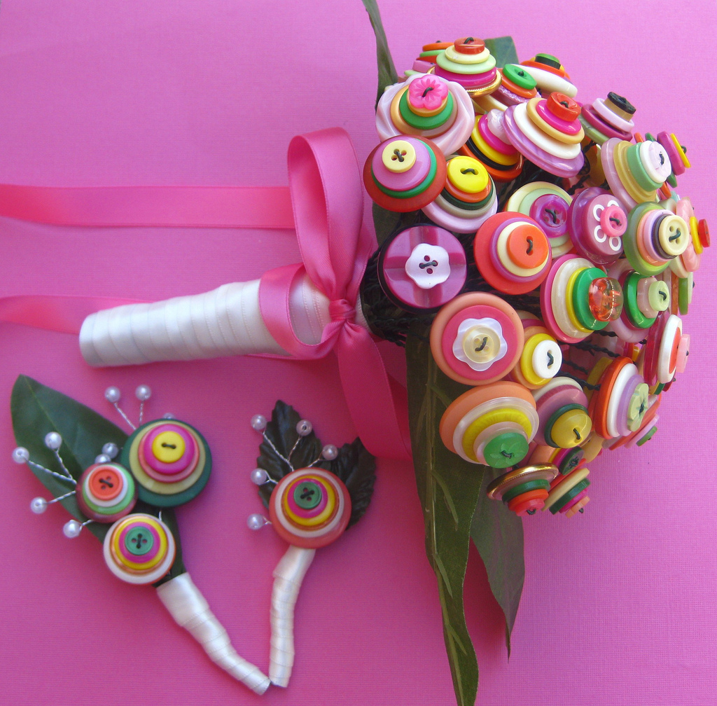 Premium Flowers Cute alternative to wedding flowers Buttons!
