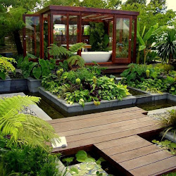 garden modern zen tropical backyard gardens landscape patio yard gardening designs landscaping outdoor decorating japanese idea jardines ponds moder space