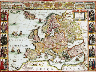 Mapa Europy 1617